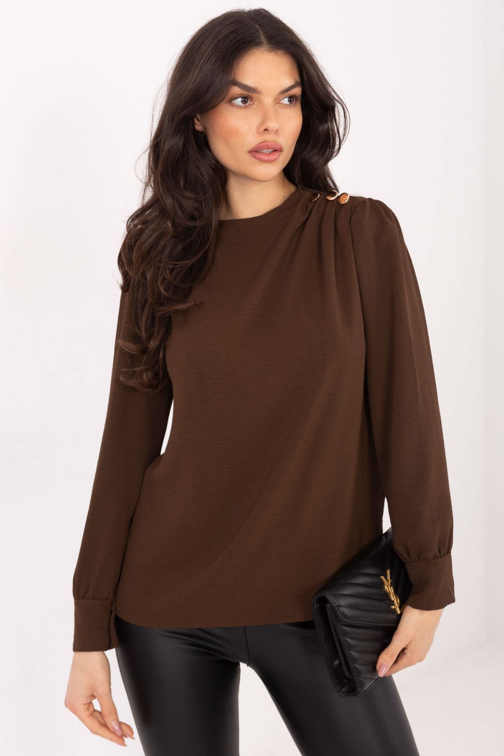 Blouse femme Italy Moda Chemisier Chemisier — brun