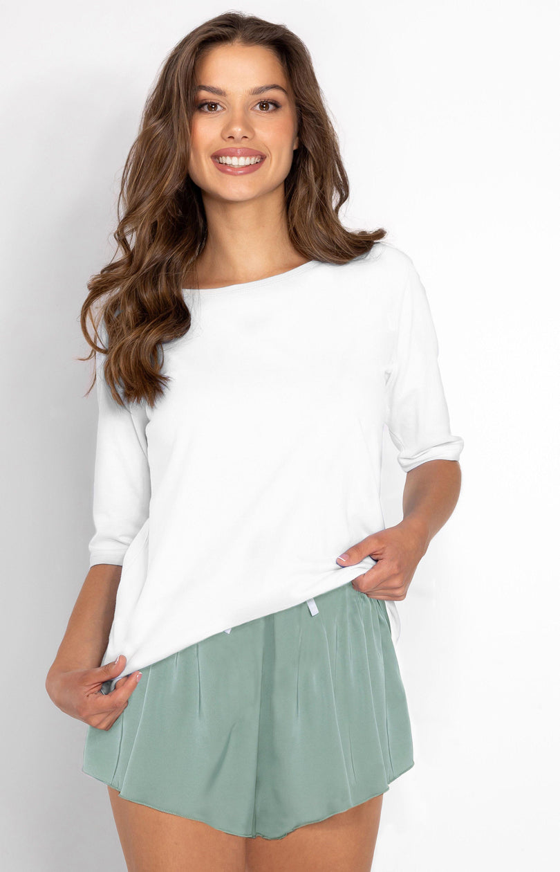 Pyjama femme Momenti Per Me — blanc