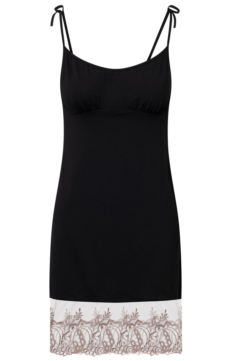 Nuisette femme Momenti Per Me Chemise De Nuit — noir