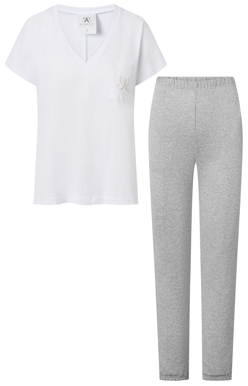 Pyjama femme Momenti Per Me — blanc