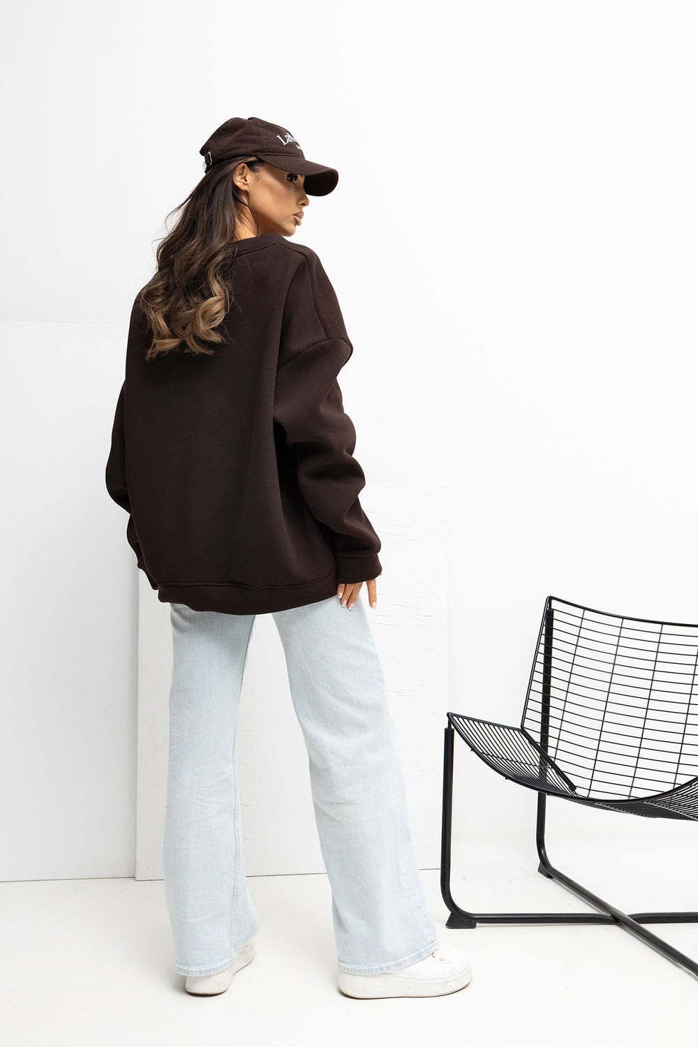 T-shirt femme Rue Paris Sweatshirt Sweatshirt — brun