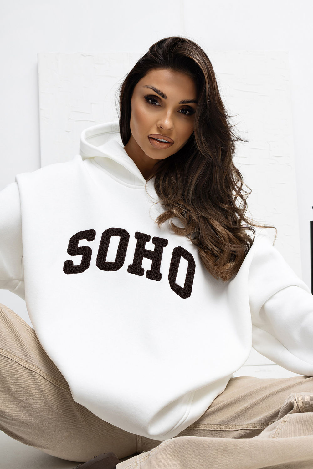T-shirt femme Rue Paris Sweatshirt Sweatshirt — beige