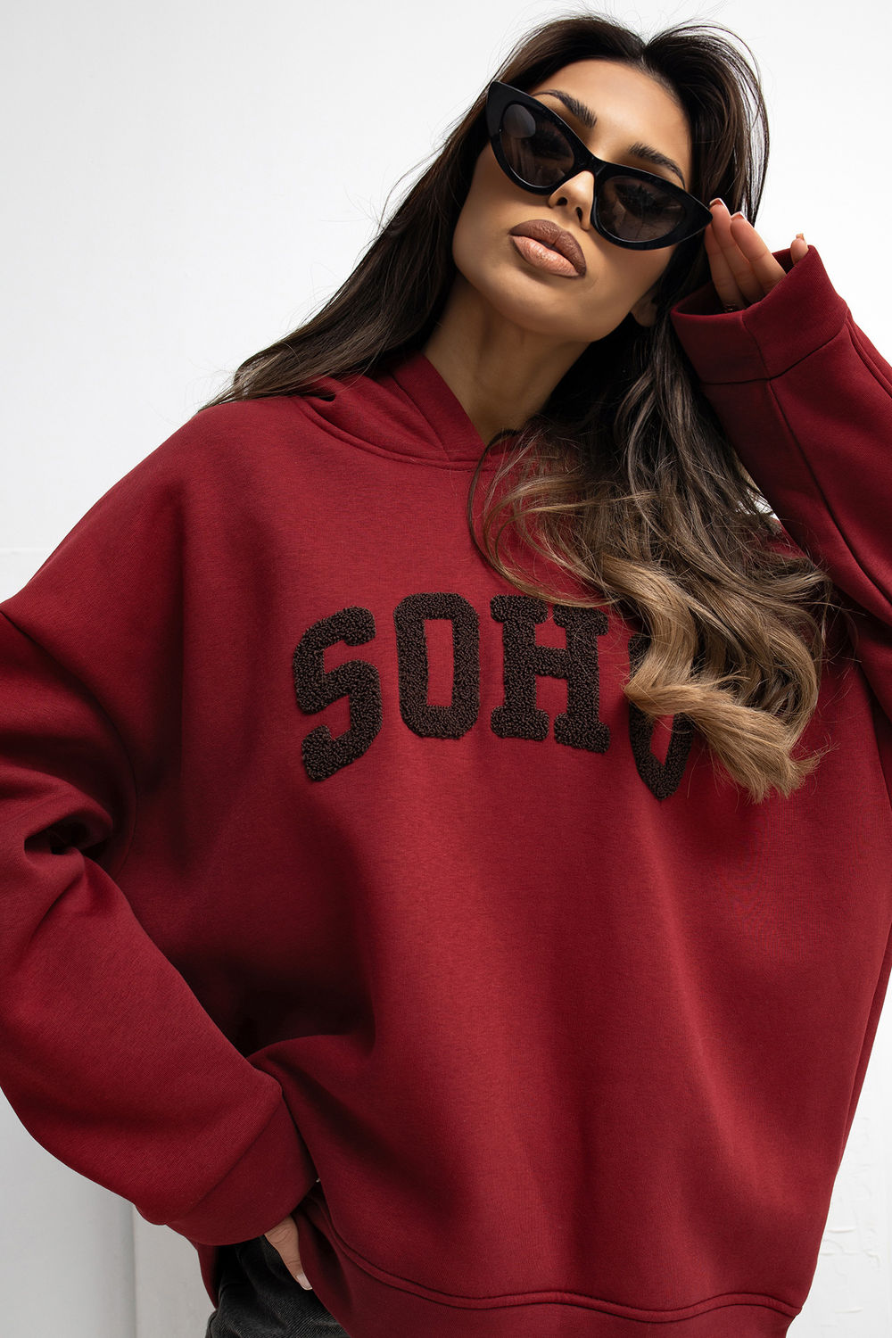 T-shirt femme Rue Paris Sweatshirt Sweatshirt — rouge