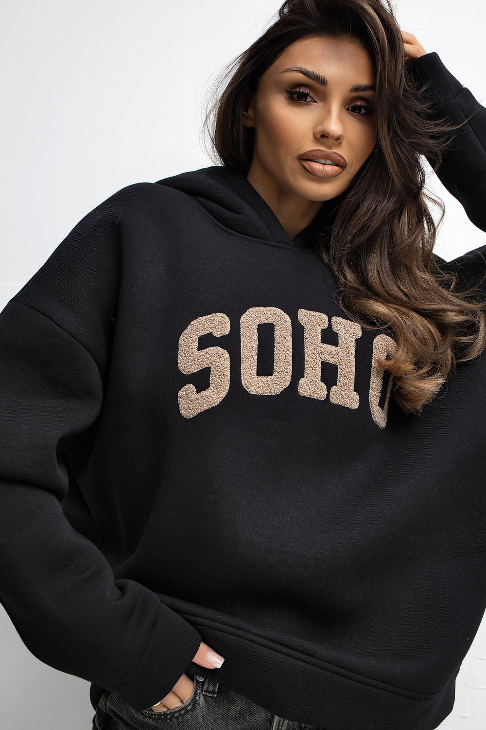 T-shirt femme Rue Paris Sweatshirt Sweatshirt — noir