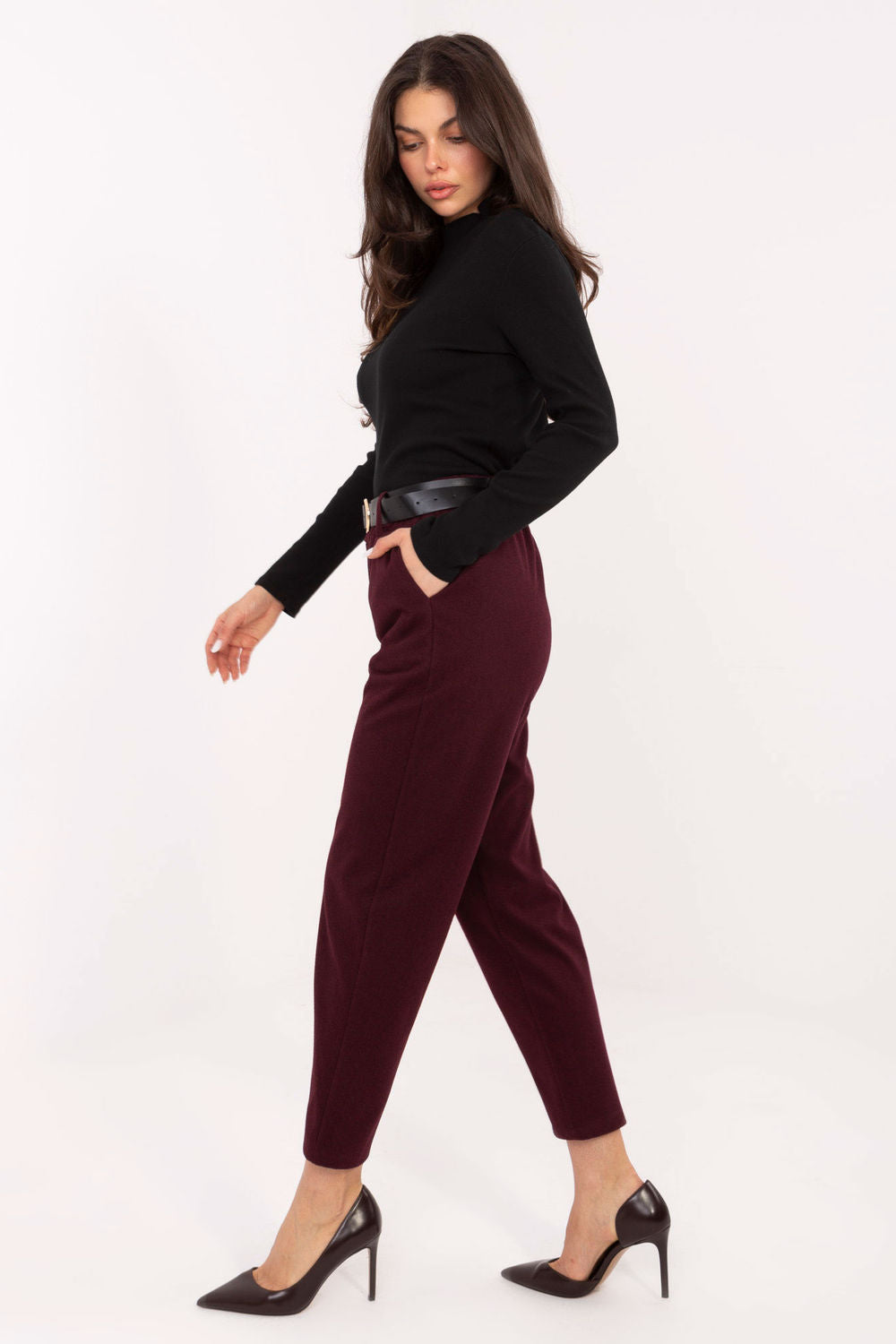 Chaussures à talons femme Rue Paris Pantalon Pantalon — rouge
