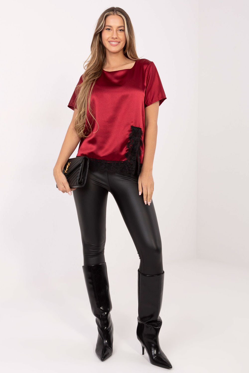 Blouse femme Italy Moda Chemisier Chemisier — rouge