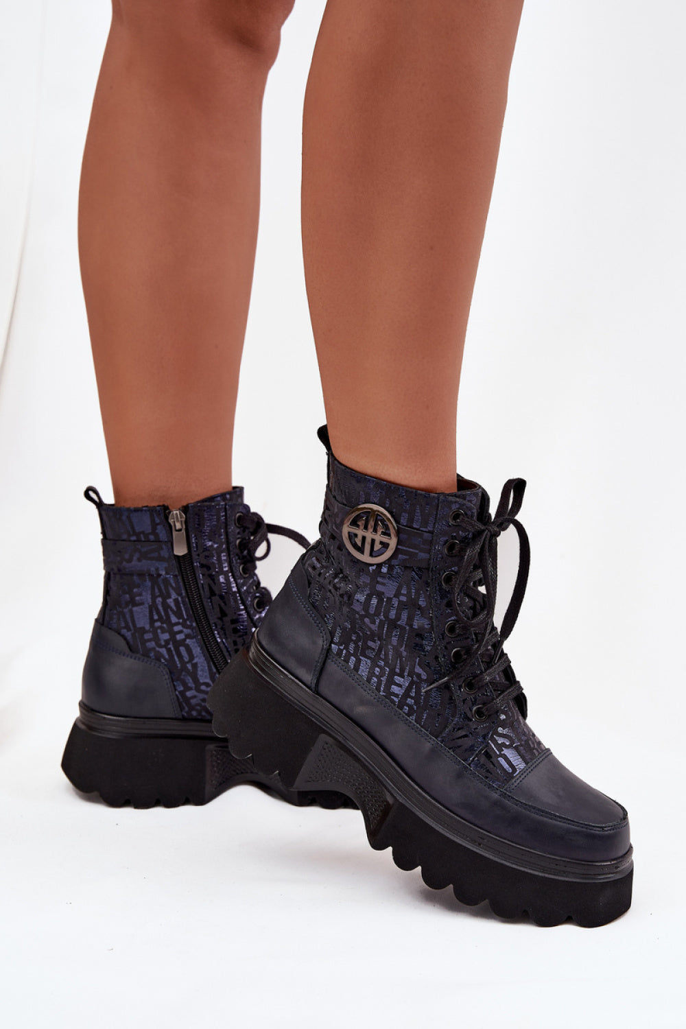 Bottes femme Step in style À Plateforme À — bleu marine