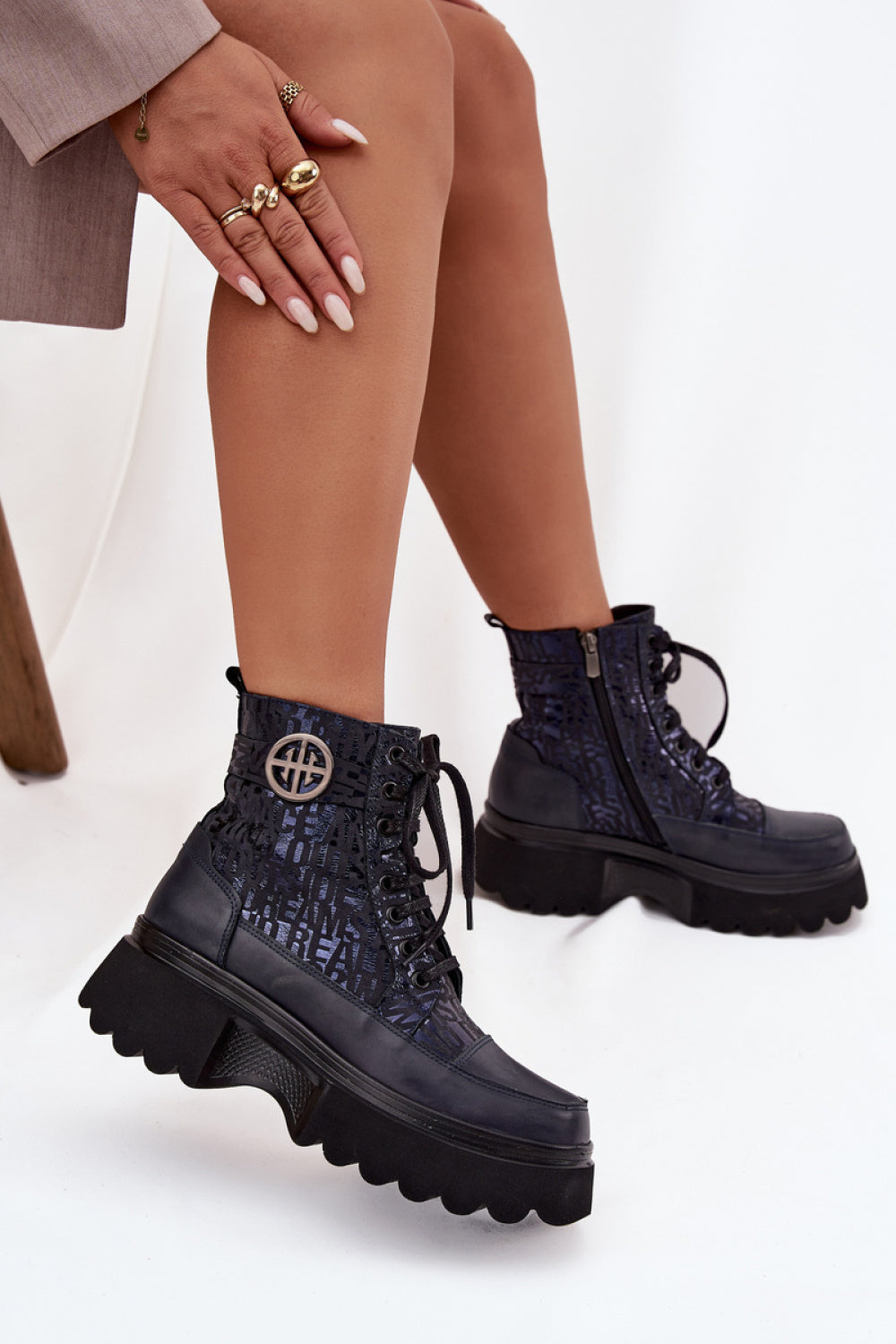 Bottes femme Step in style À Plateforme À — bleu marine