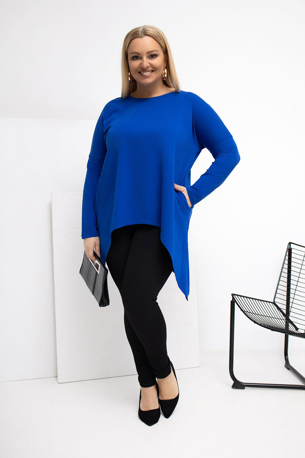 Tunique grande taille femme Relevance — bleu
