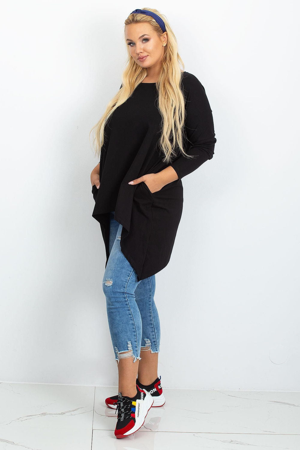 Tunique grande taille femme Relevance — noir