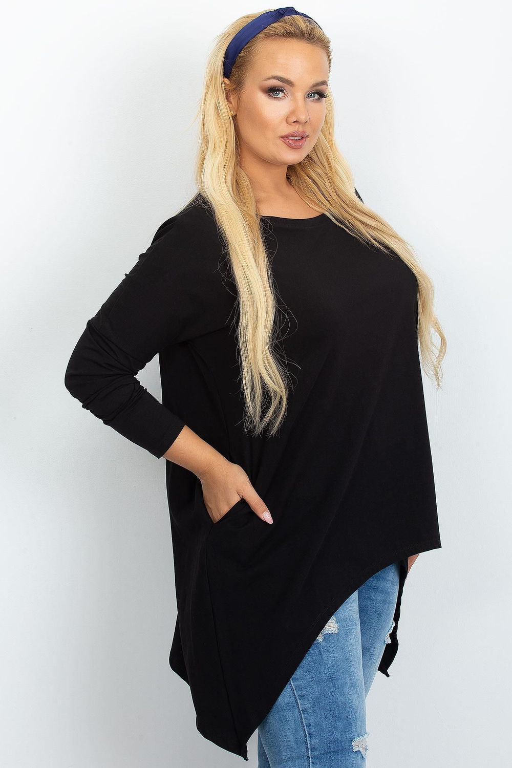 Tunique grande taille femme Relevance — noir