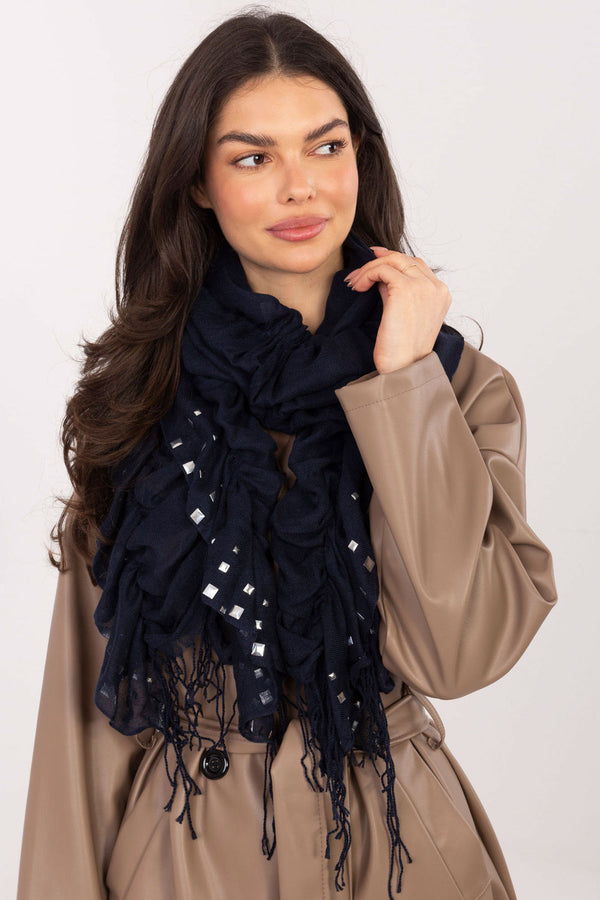 Foulard femme AT — bleu marine