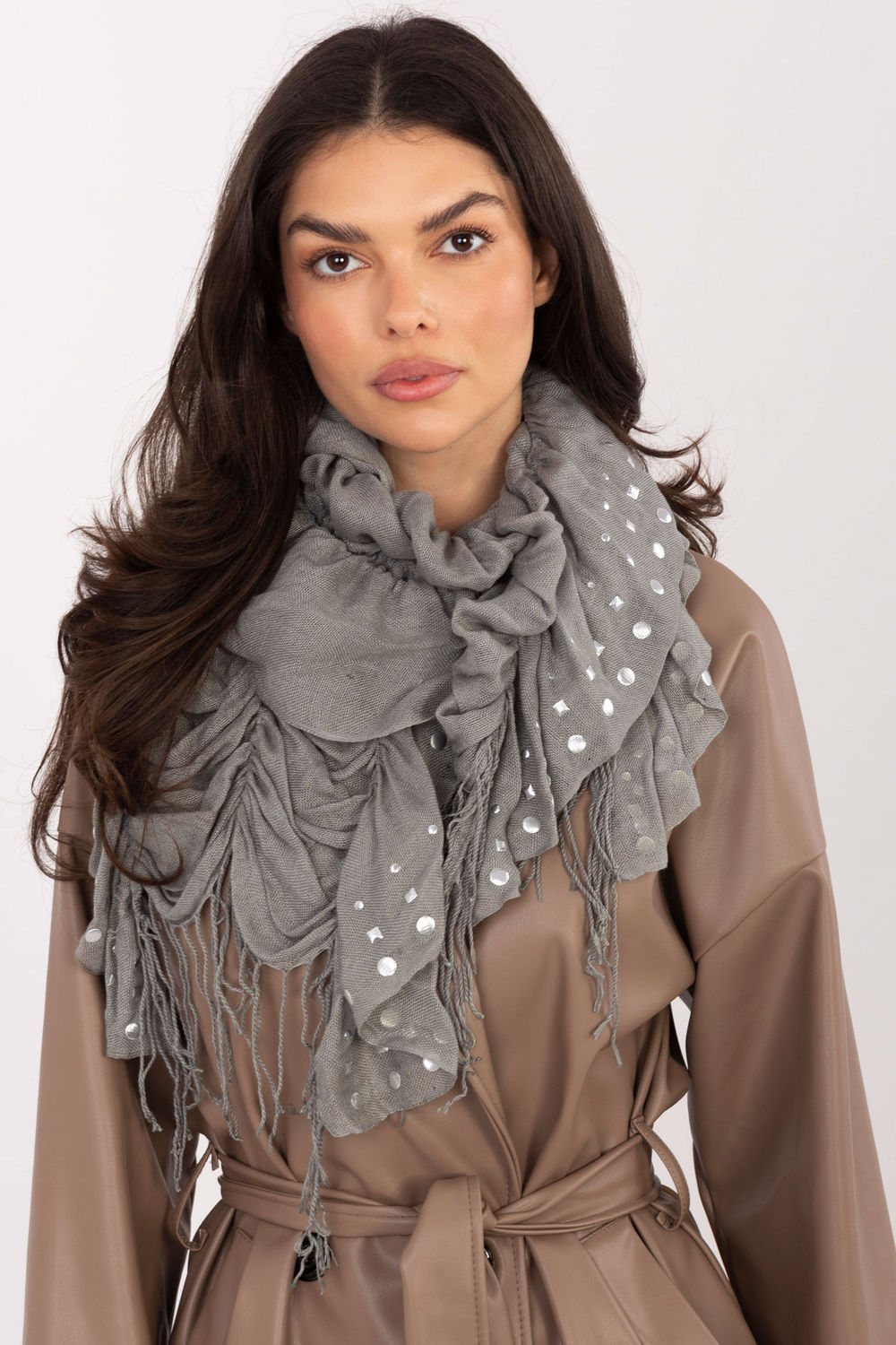 Foulard femme AT — gris
