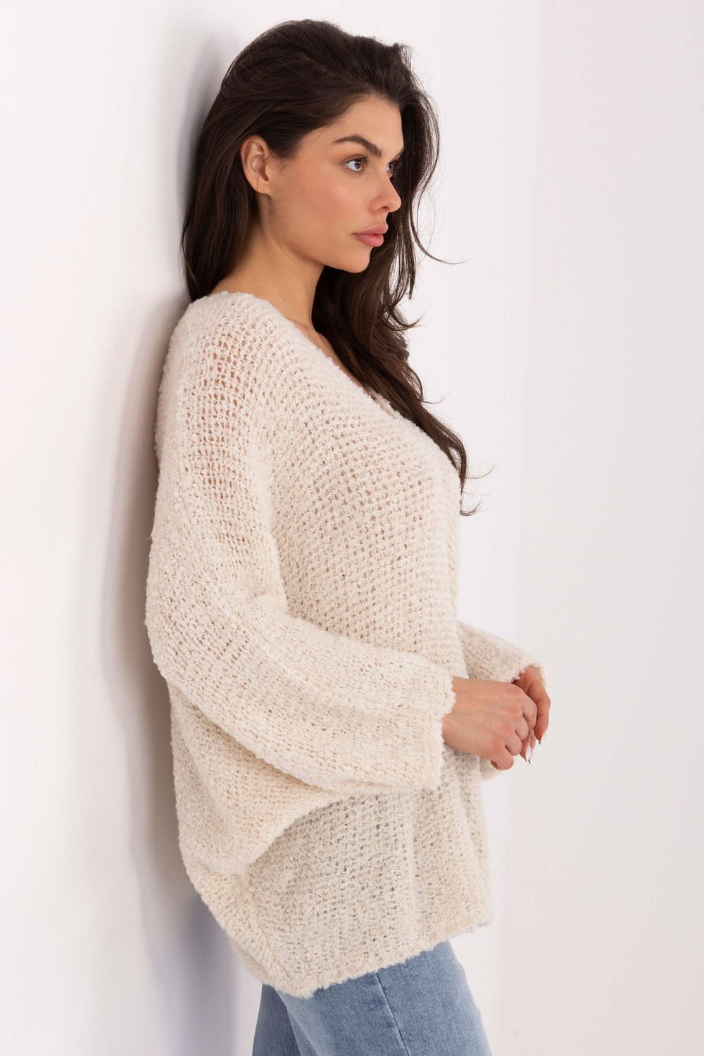 Pull femme Factory Price Chandail Chandail — beige