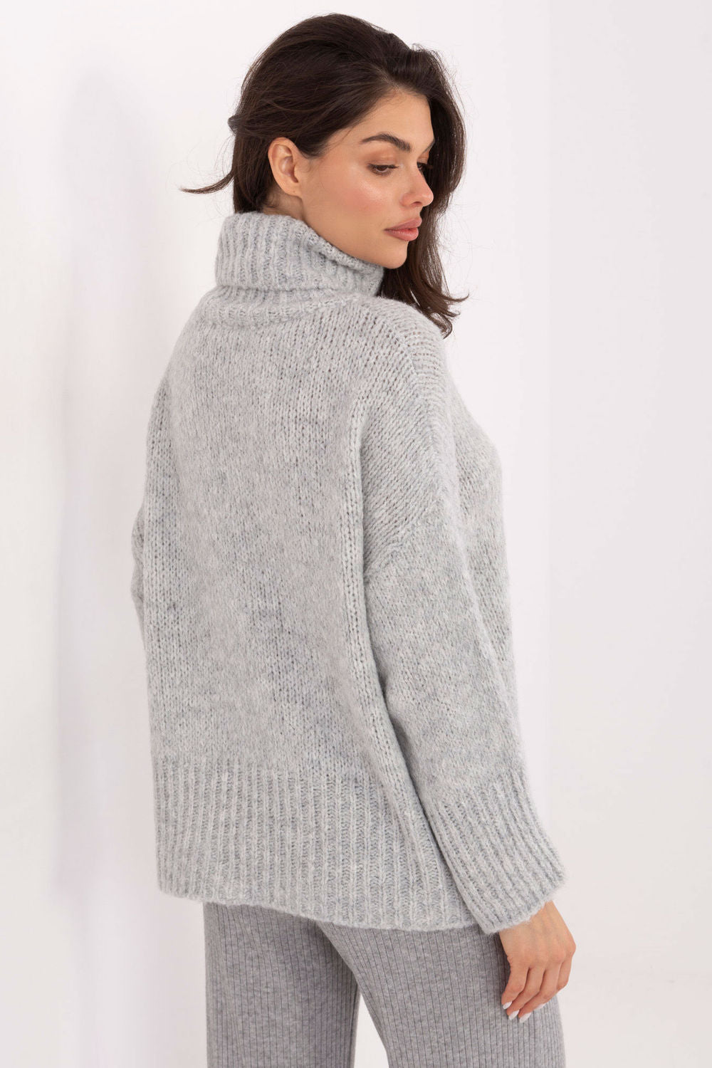 Pull femme Factory Price Col Roulé Col — gris