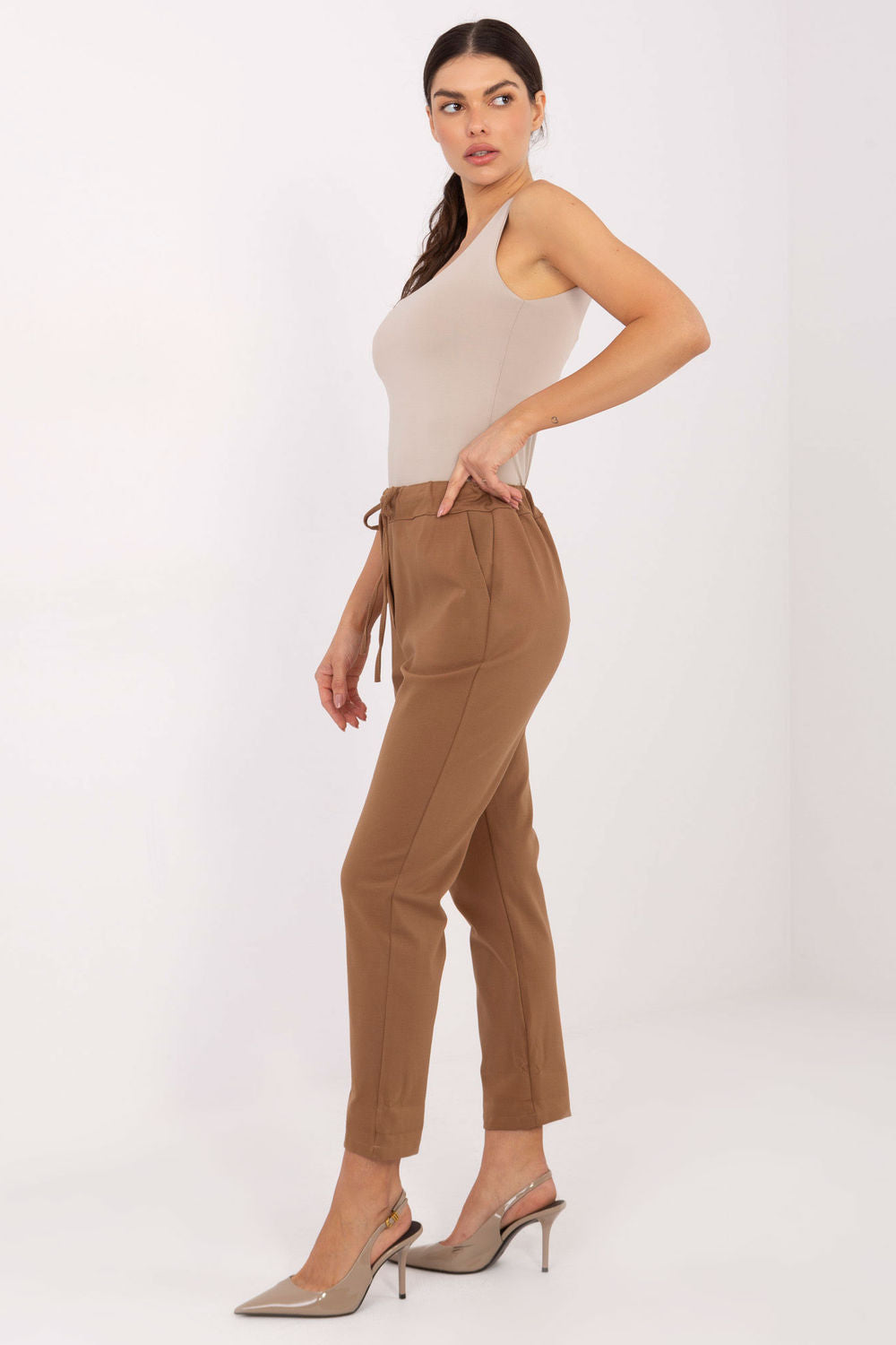 Chaussures à talons femme Factory Price Pantalon Pantalon — brun