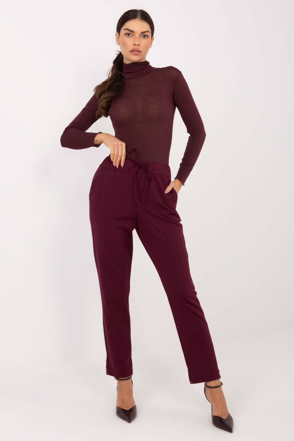 Chaussures à talons femme Factory Price Pantalon Pantalon — rouge