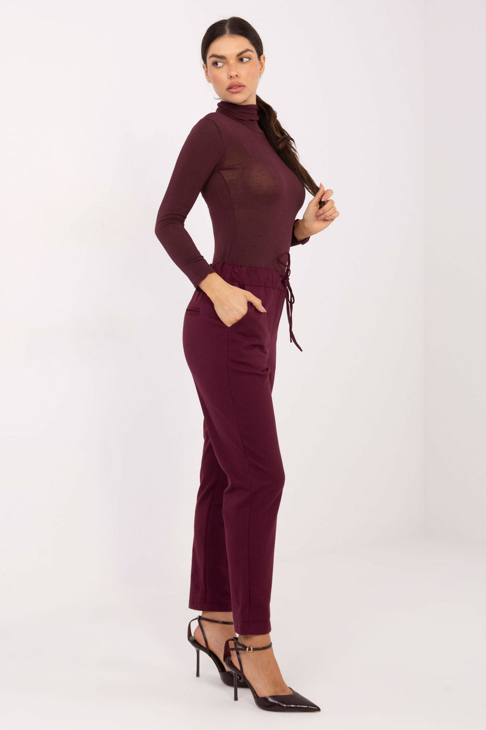 Chaussures à talons femme Factory Price Pantalon Pantalon — rouge