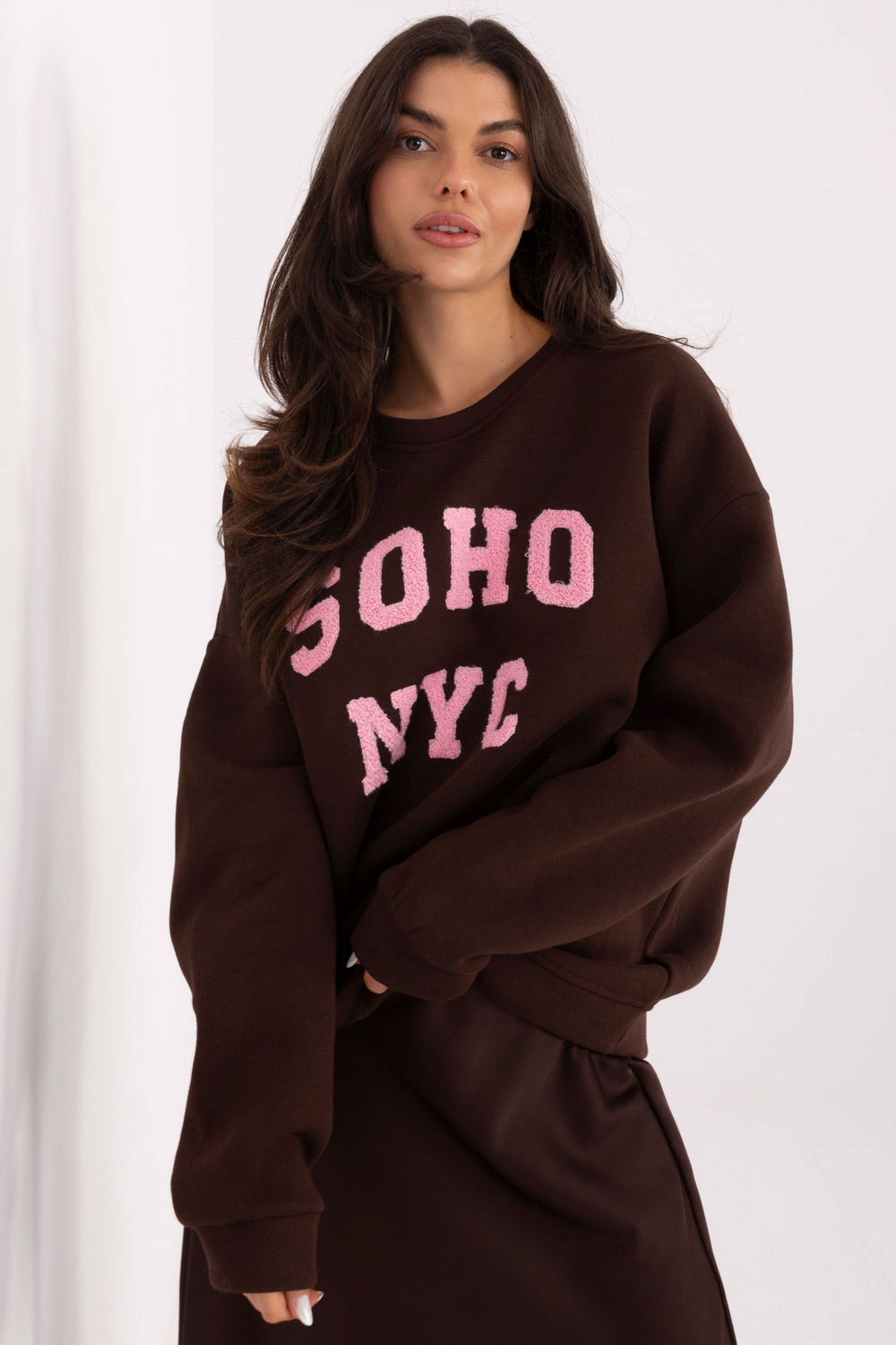 T-shirt femme Factory Price Sweatshirt Sweatshirt — brun