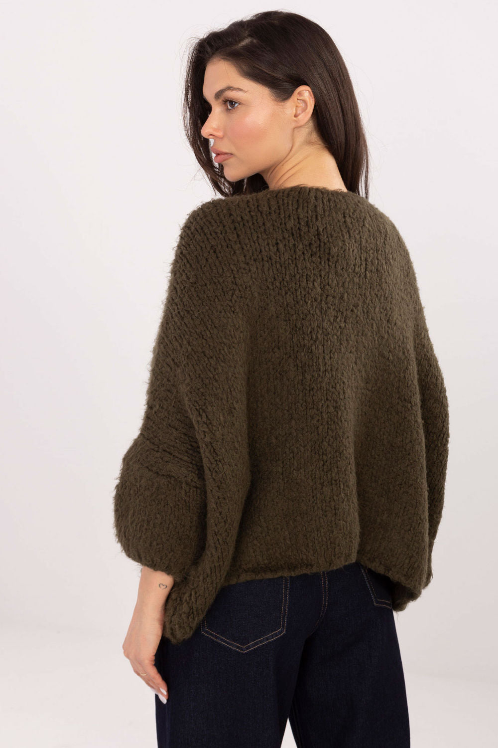 Cardigan femme Italy Moda — vert