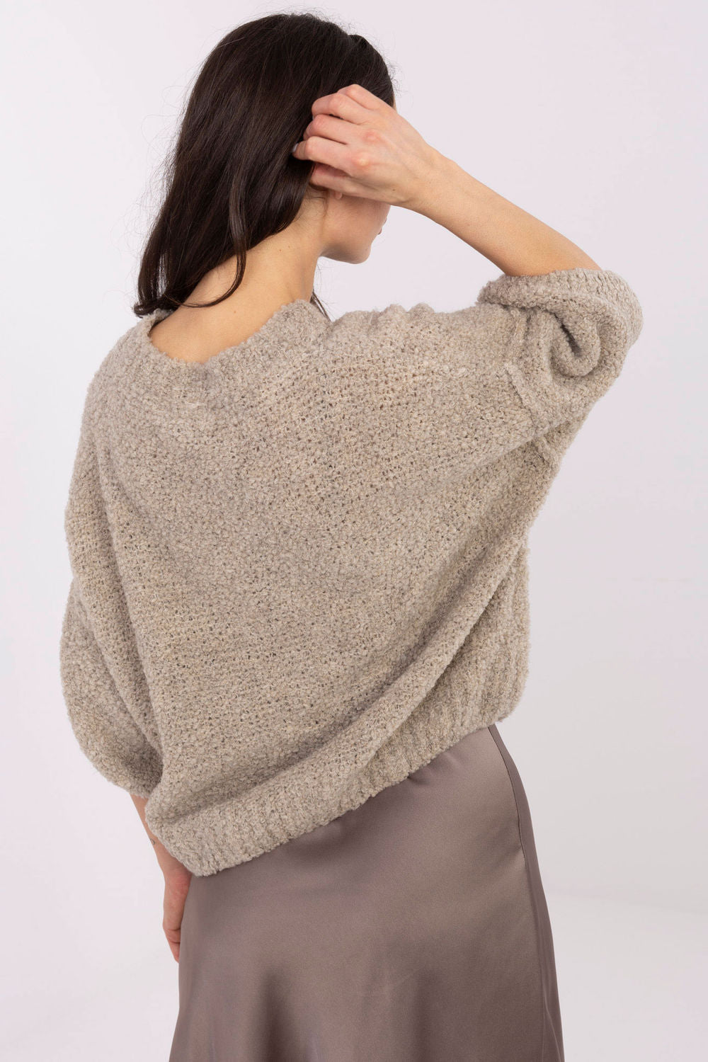 Pull femme Italy Moda Chandail Chandail — beige