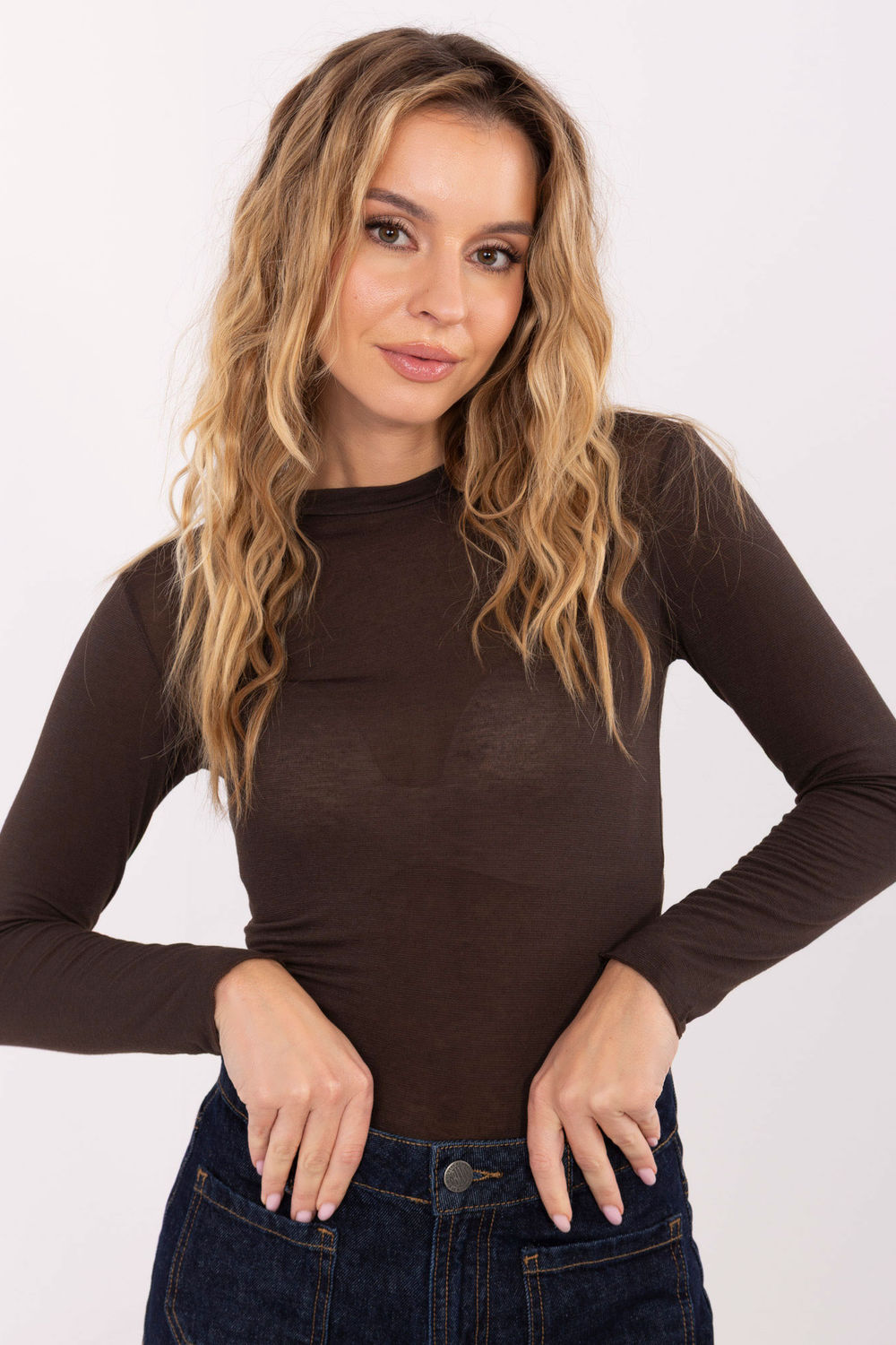 Blouse femme Italy Moda Chemisier Chemisier — brun