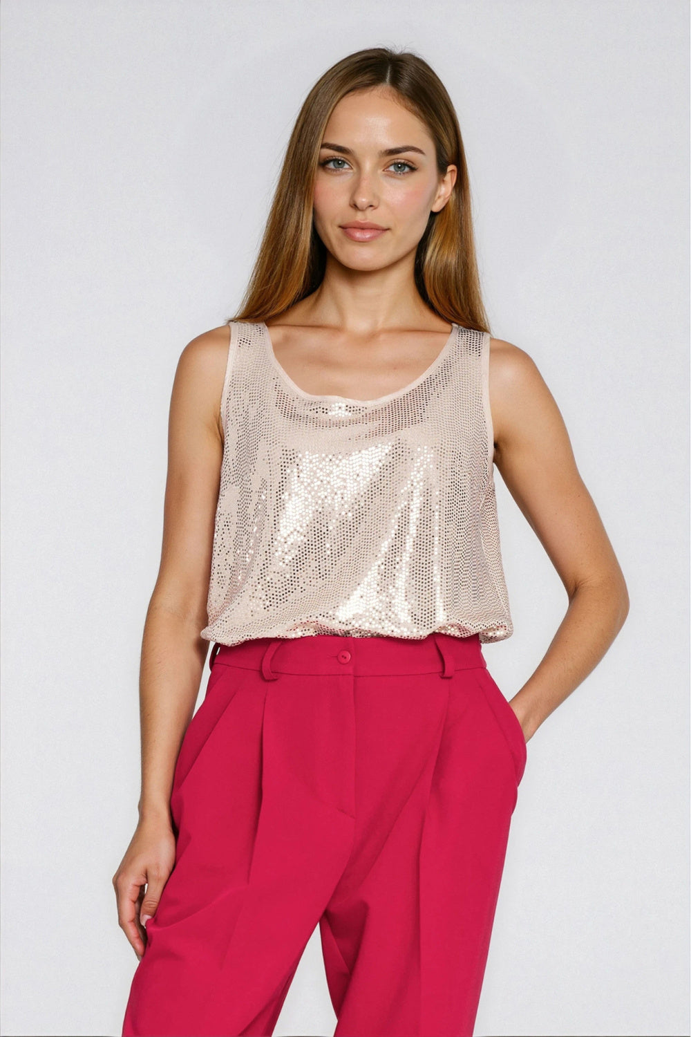 Blouse femme Nife Chemisier Chemisier — beige