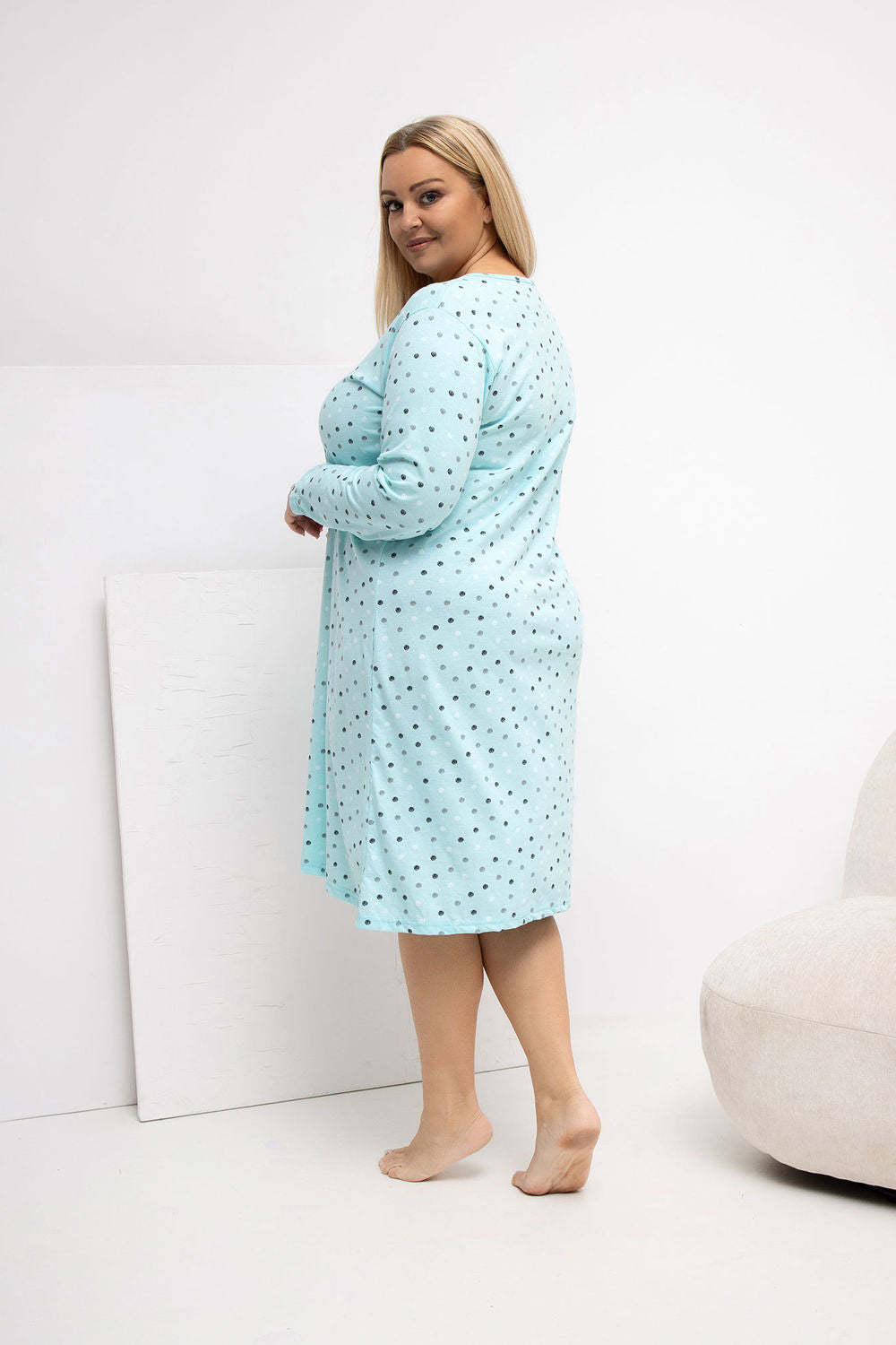 Chemise de nuit Plus Size femme Forever Pink — vert