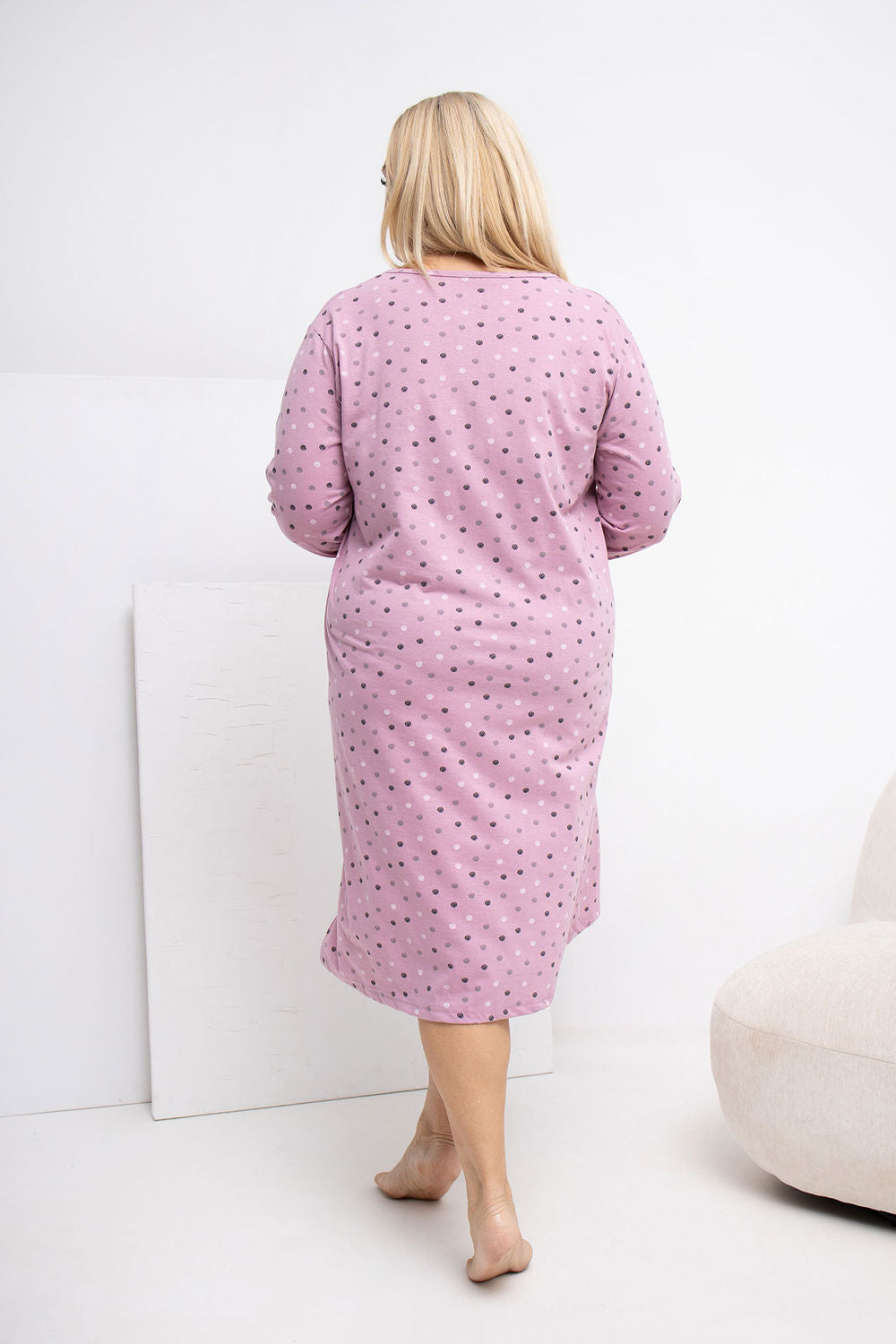 Chemise de nuit Plus Size femme Forever Pink — rosé