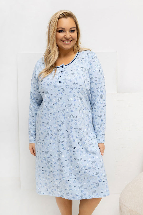 Chemise de nuit Plus Size femme Forever Pink — bleu