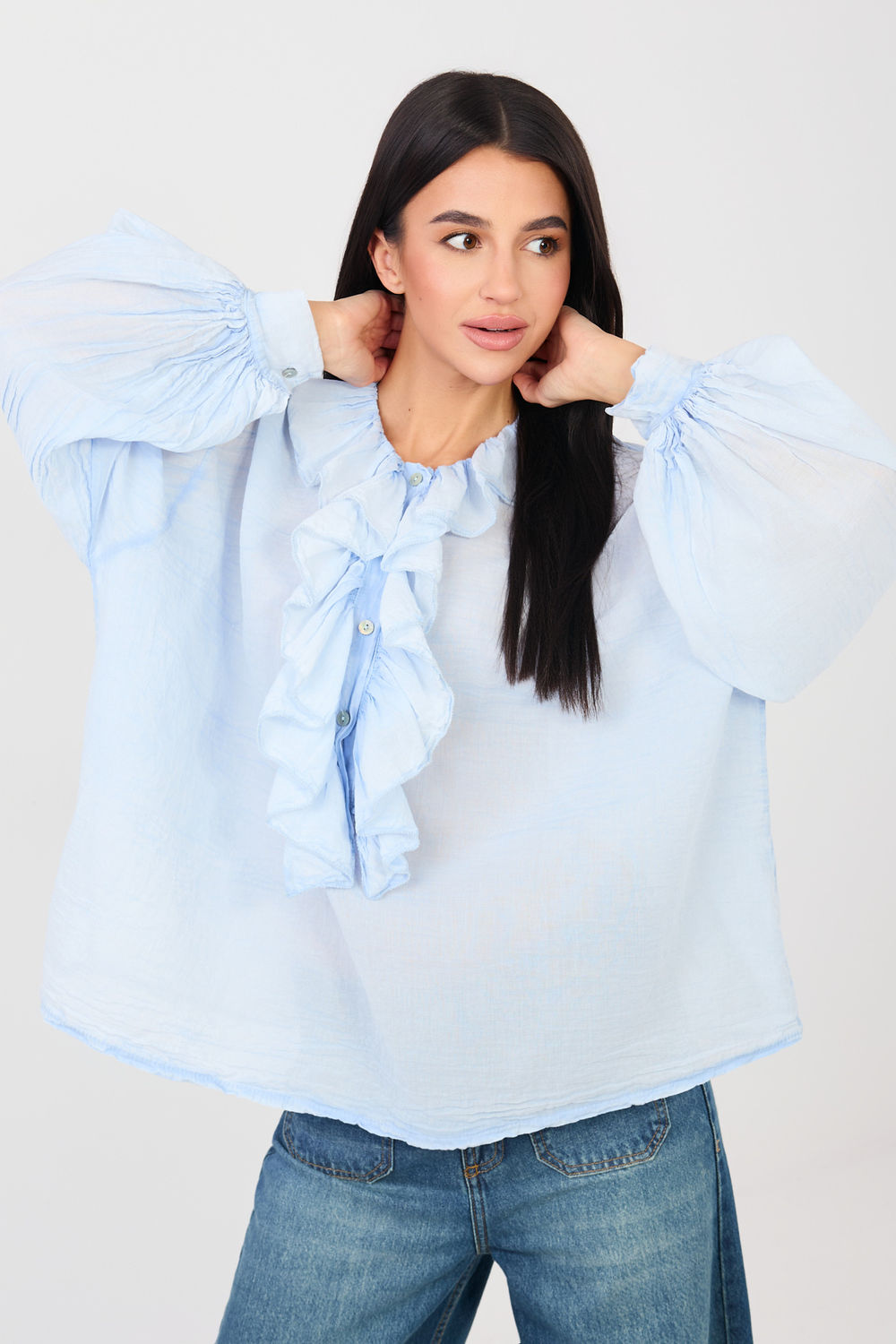 Blouse femme Factory Price Chemisier Chemisier — bleu
