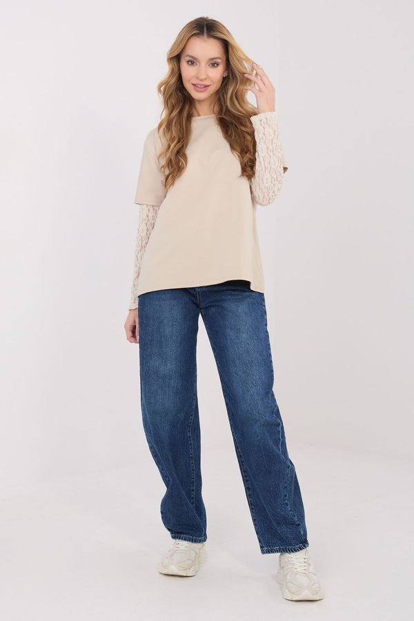 Blouse femme Italy Moda Chemisier Chemisier — beige