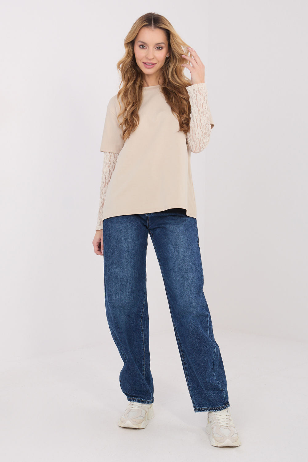 Blouse femme Italy Moda Chemisier Chemisier — beige