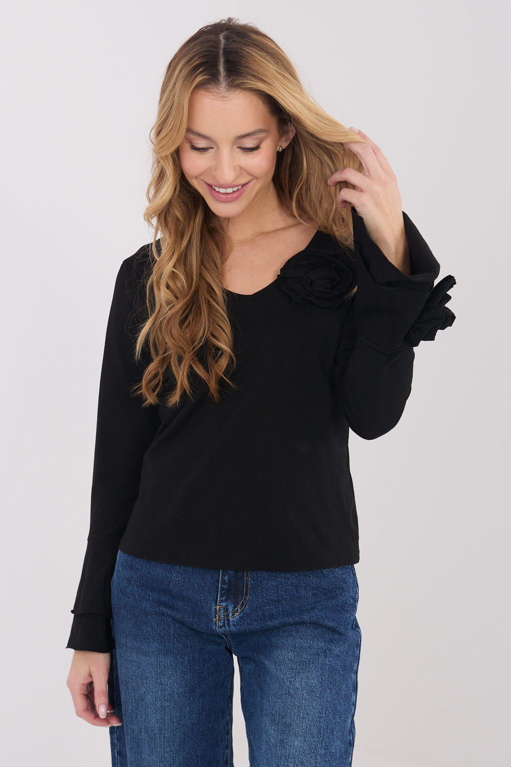 Blouse femme Italy Moda Chemisier Chemisier — noir