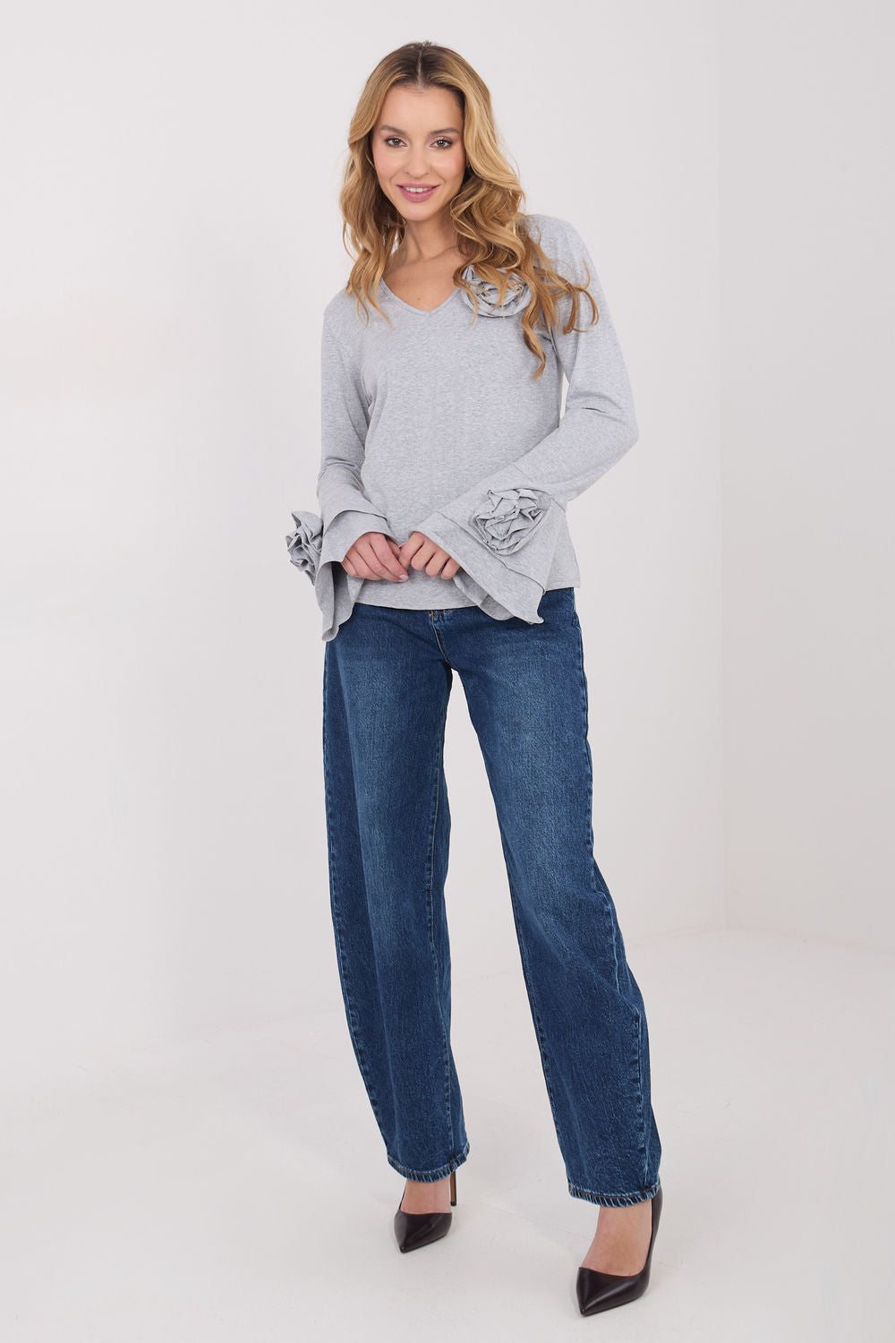 Blouse femme Italy Moda Chemisier Chemisier — gris