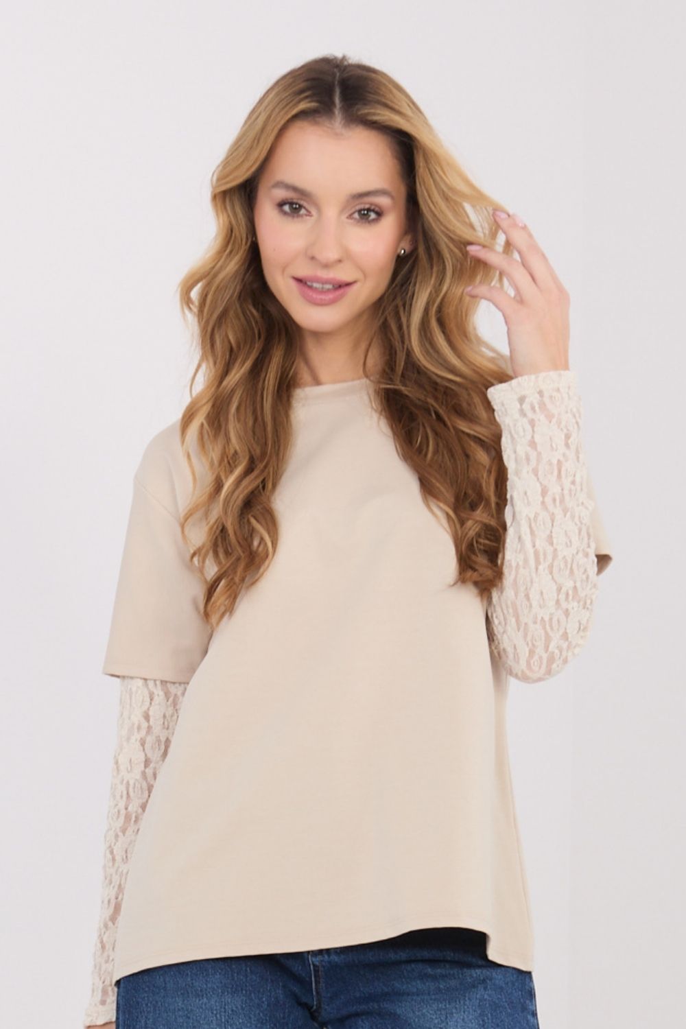 Blouse femme Italy Moda Chemisier Chemisier — beige