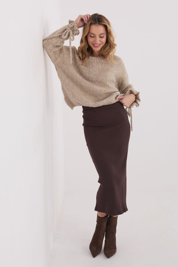 Jupe femme Rue Paris — brun