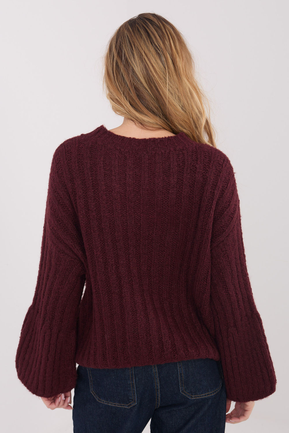 Pull femme Italy Moda Chandail Chandail — rouge