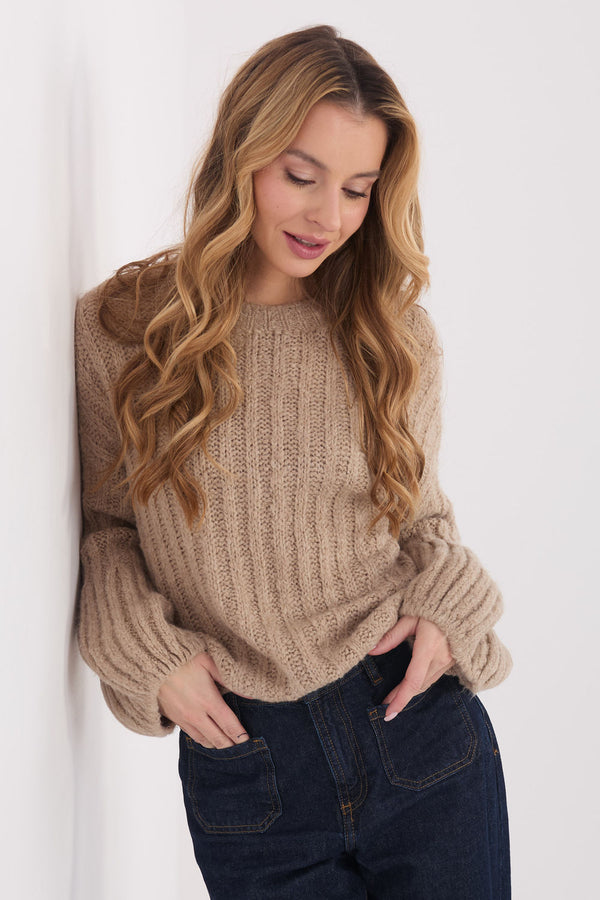 Pull femme Italy Moda Chandail Chandail — beige