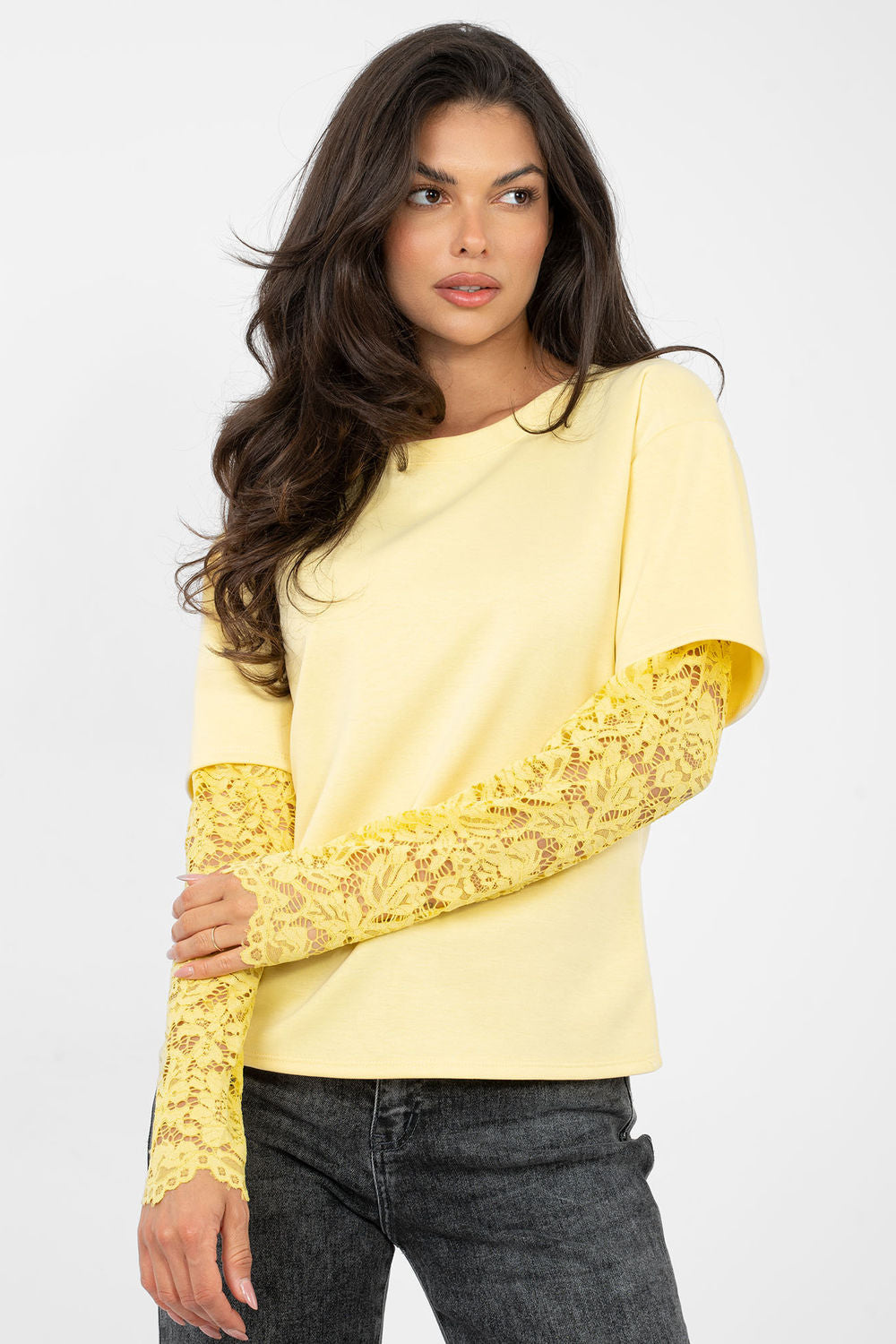 Blouse femme Italy Moda Chemisier Chemisier — jaune