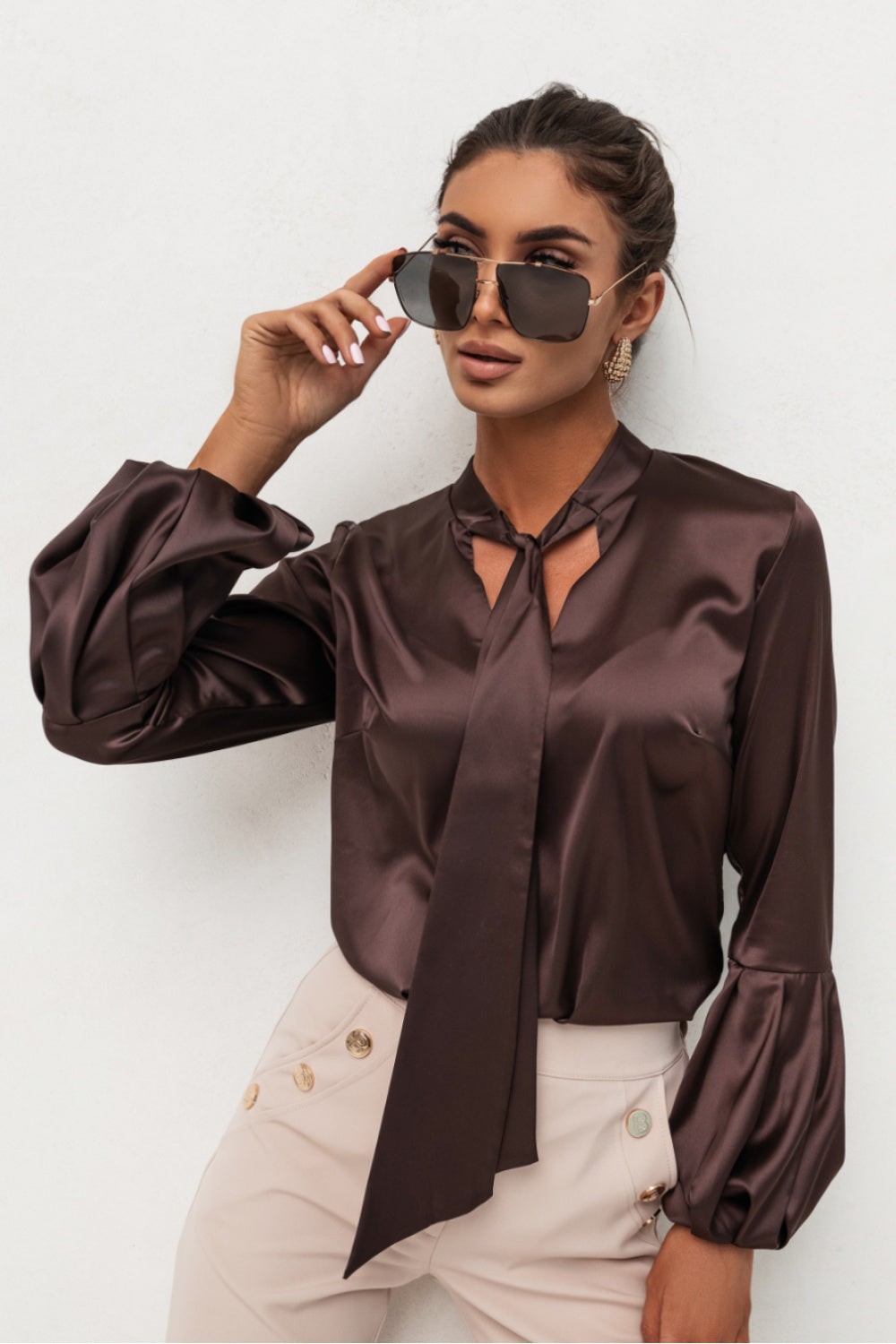 Blouse femme LaBalancia — brun