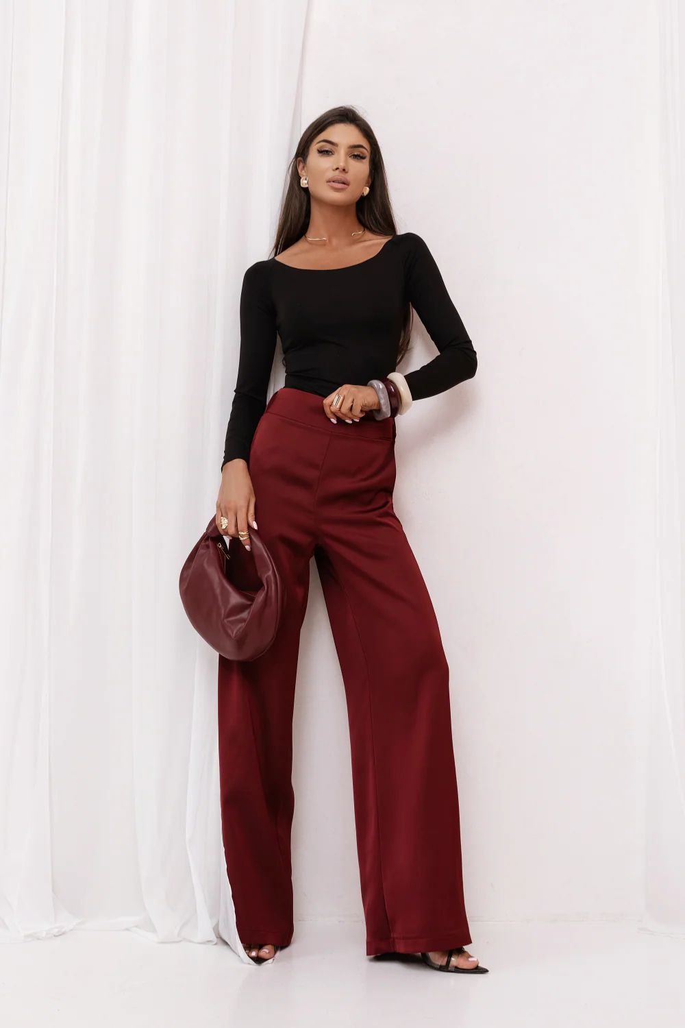 Chaussures à talons femme LaBalancia Pantalon Pantalon — rouge