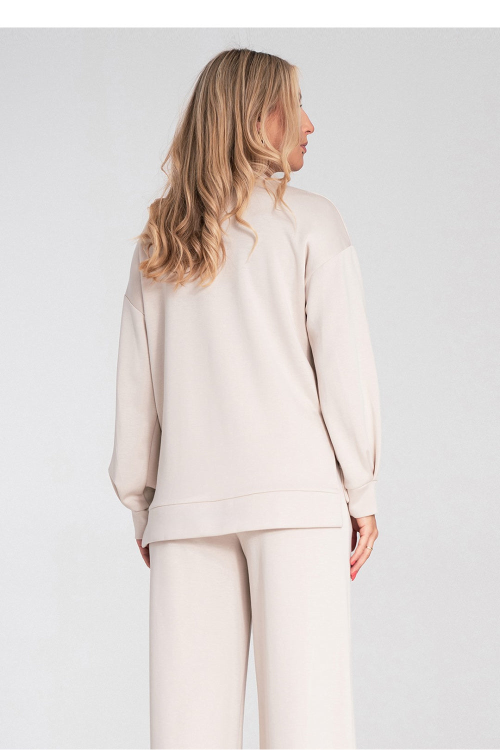 T-shirt femme Figl Sweatshirt Sweatshirt — beige
