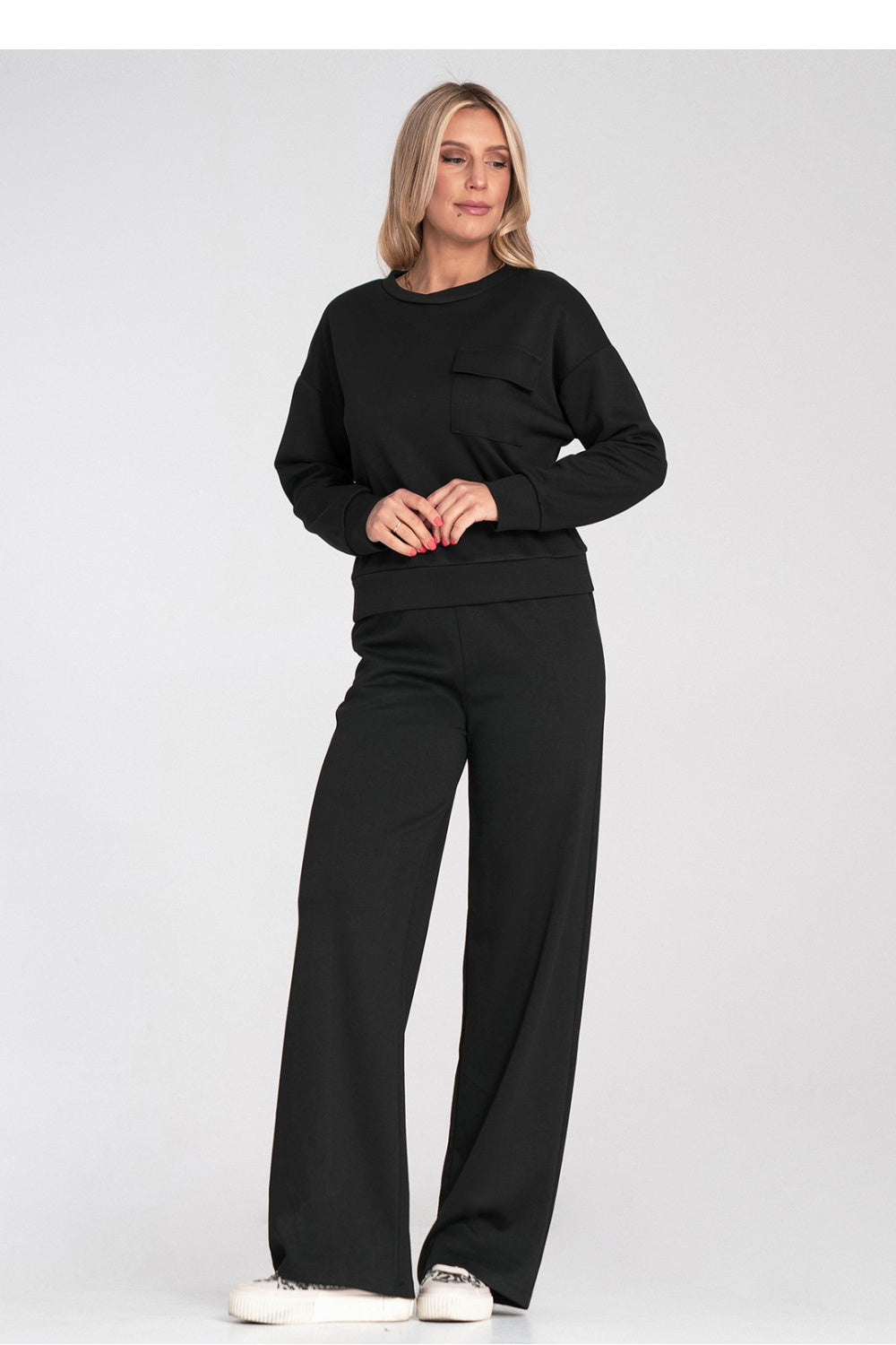 T-shirt femme Figl Sweatshirt Sweatshirt — noir