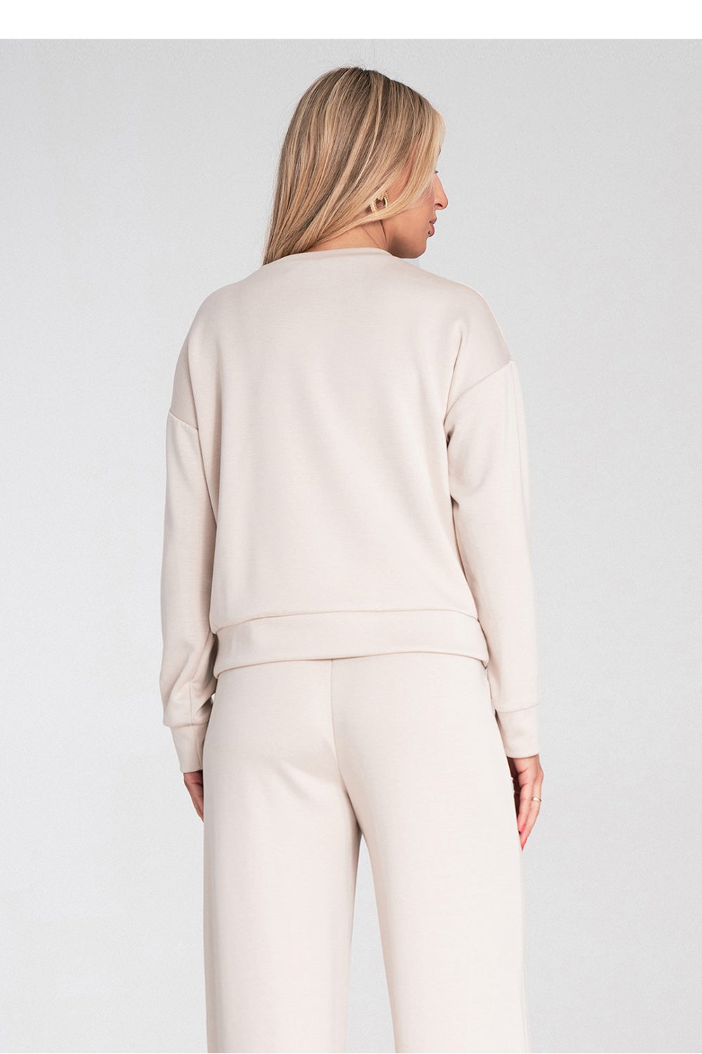 T-shirt femme Figl Sweatshirt Sweatshirt — beige