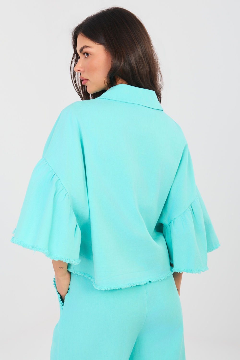 Veste en jean femme Rue Paris — bleu