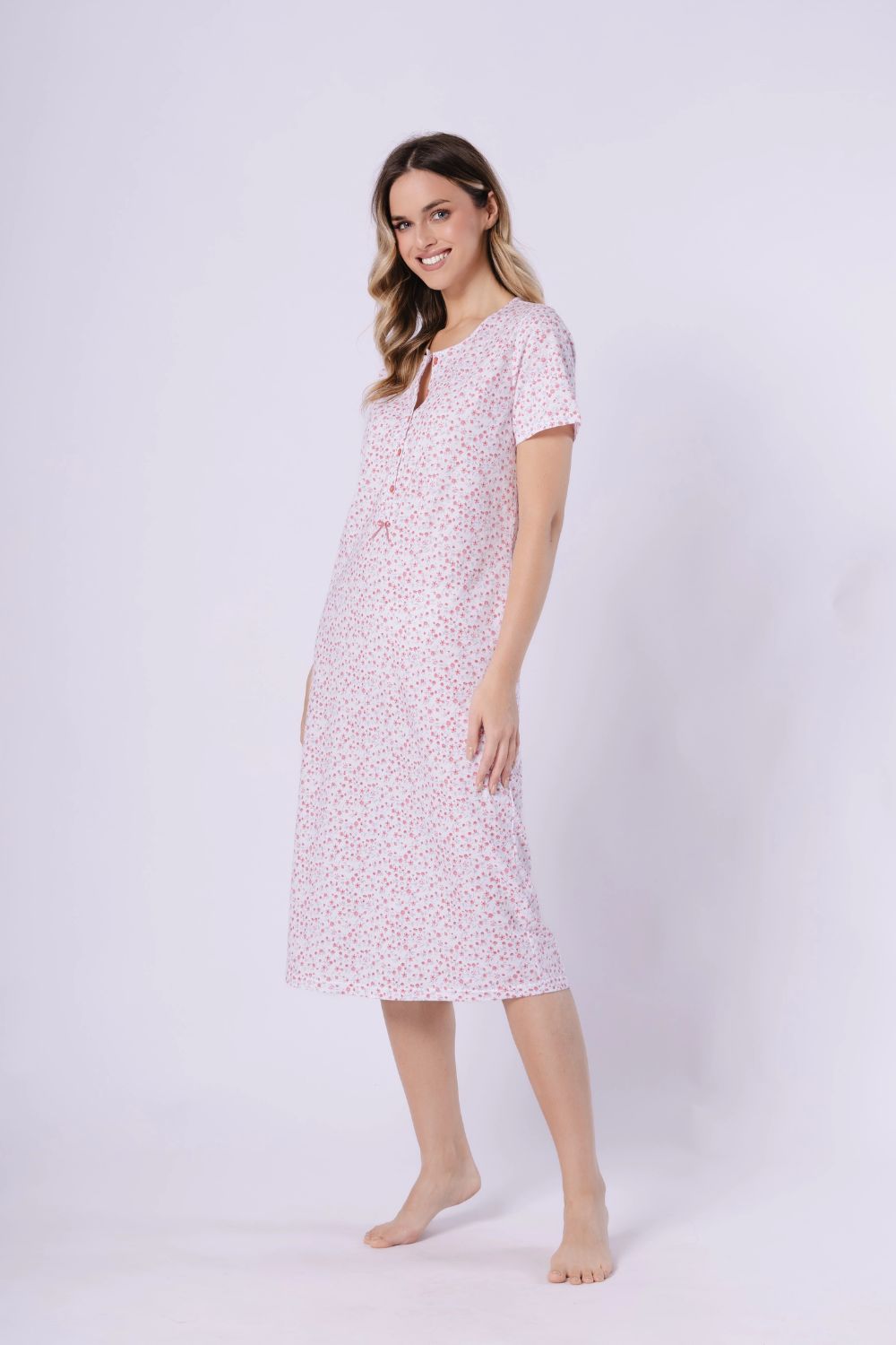 Nuisette femme M-Max Chemise De Nuit — rosé