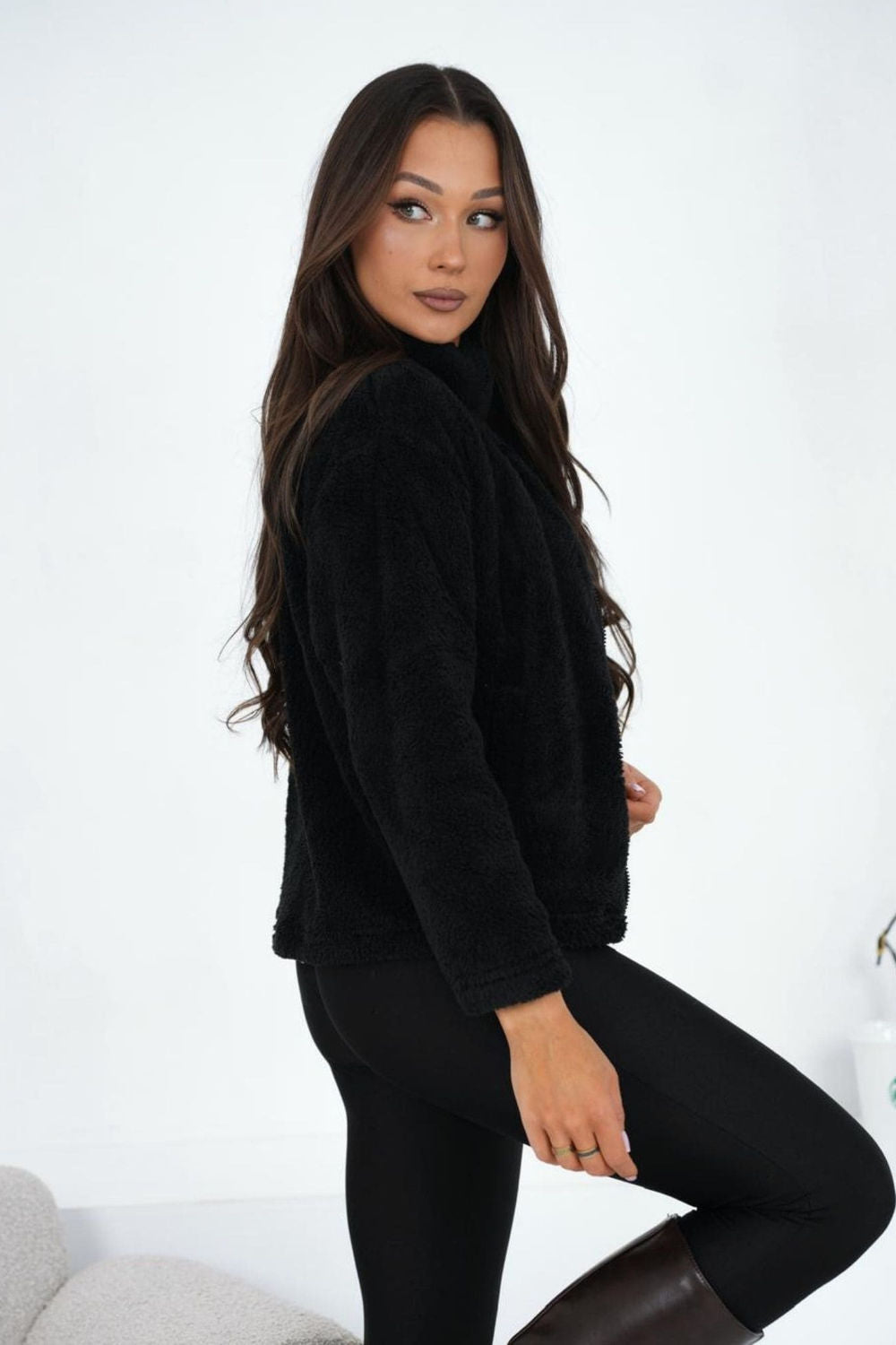 T-shirt femme Factory Price Sweatshirt Sweatshirt — noir