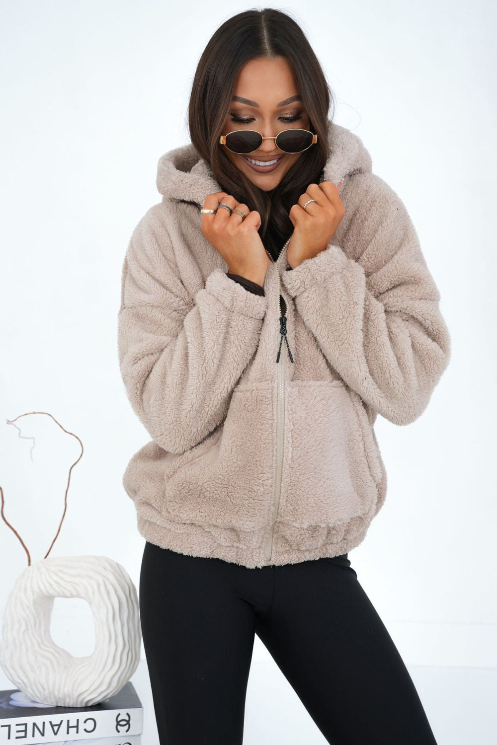 T-shirt femme Factory Price Sweatshirt Sweatshirt — beige