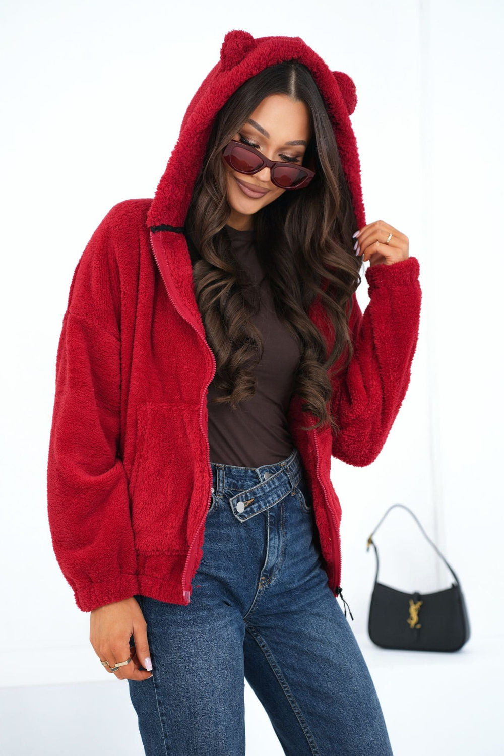 T-shirt femme Factory Price Sweatshirt Sweatshirt — rouge